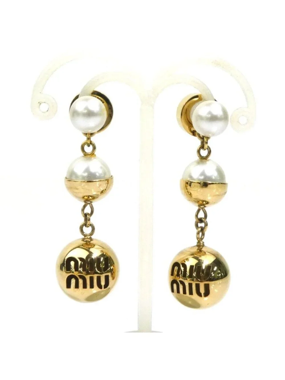 Miu Miu Earrings Gold